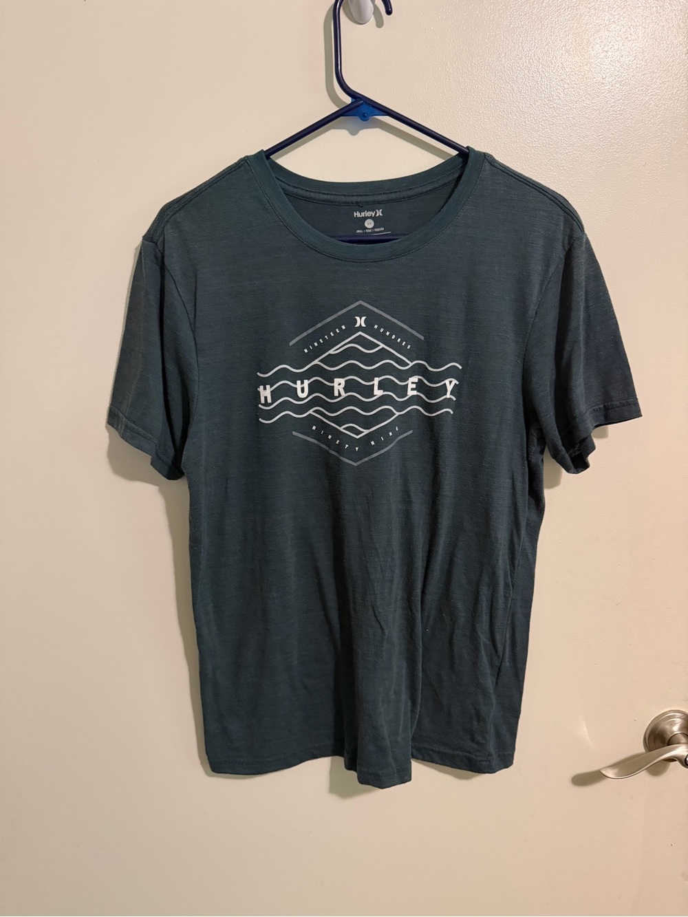 Hurley Men's Forest Green Graphic Short Sleeve Tee